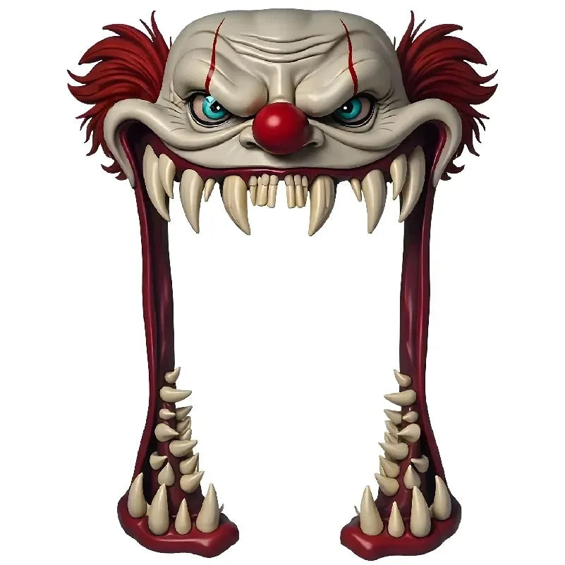 Halloween Scary Clown Door Cover Curtain