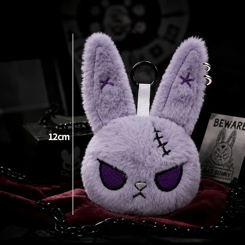 Gothic Horror Bunny Plush Keychain