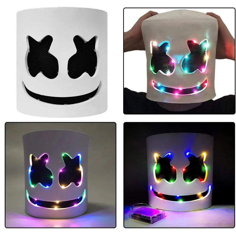 Halloween LED Light-Up Full Face Mask