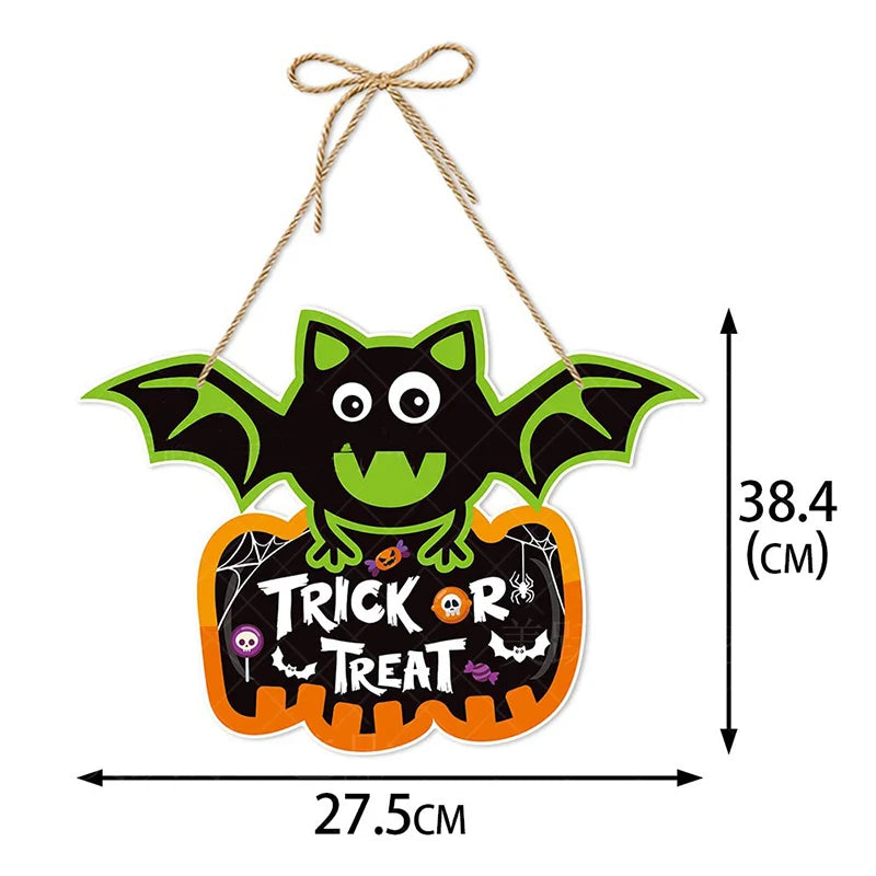 Halloween Spooky Paper Door Hanger Sign
