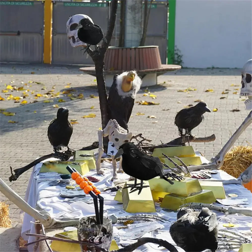 Halloween Black Crow Raven Decor