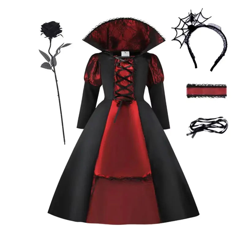 Girls Halloween Vampire Costume Dress