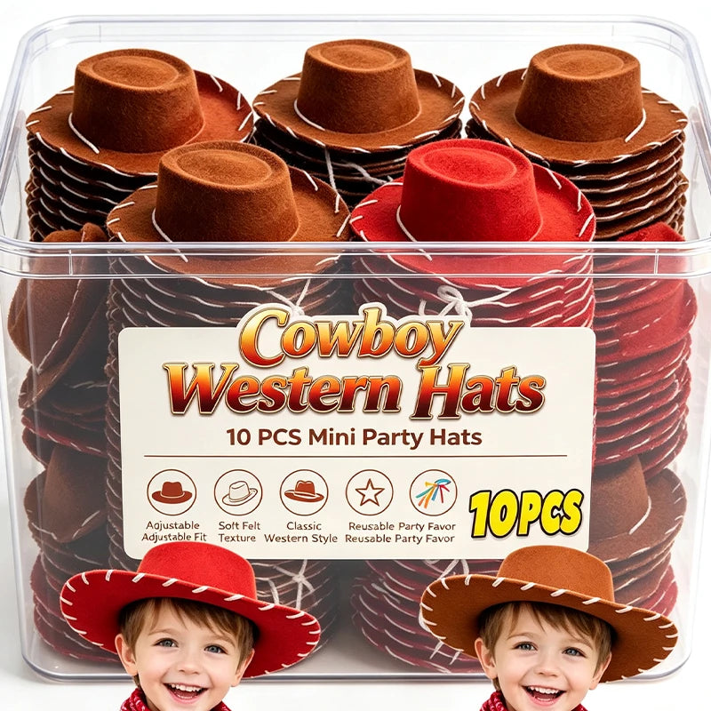 Kids Cowboy Western Hat & Bandana Set
