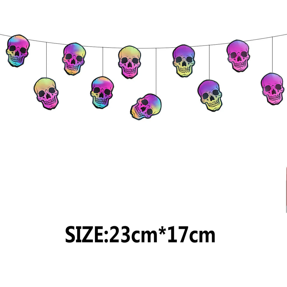 Halloween Party Paper Flag Banner