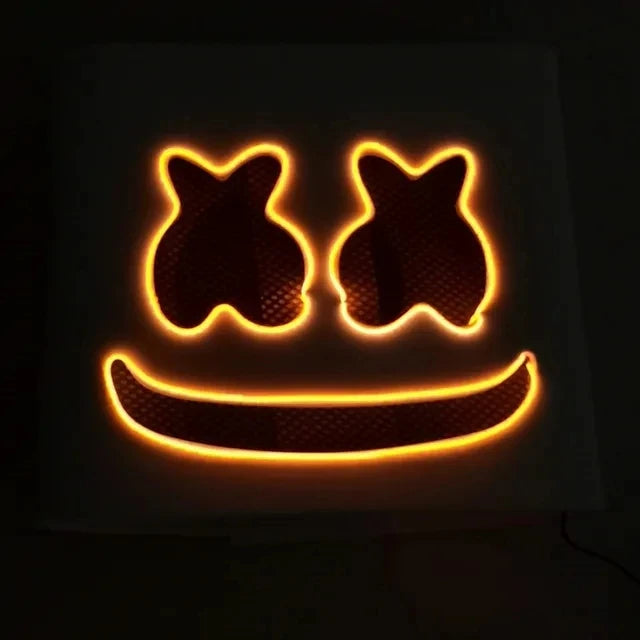 Halloween LED Light-Up Full Face Mask