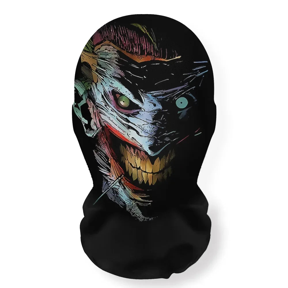 Halloween Skeleton Elastic Mesh Hood Mask