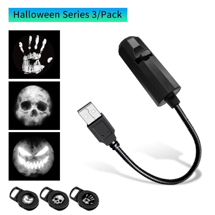 Halloween LED USB Projector Night Light