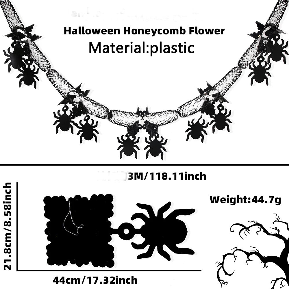 Halloween Party Paper Flag Banner