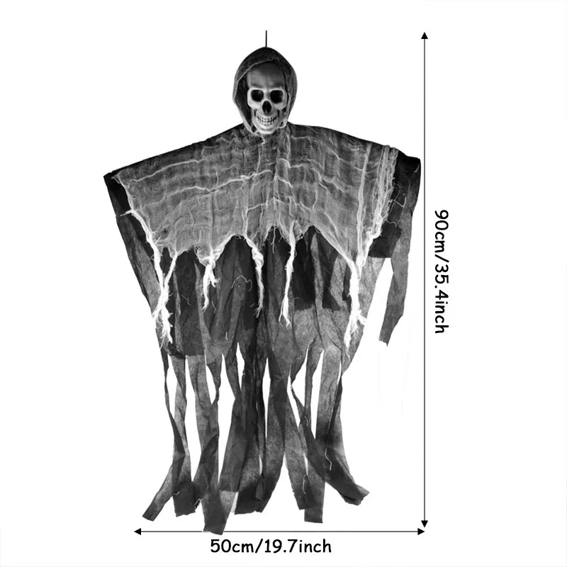 Halloween Hanging Ghost Skeleton Grim Reaper Prop