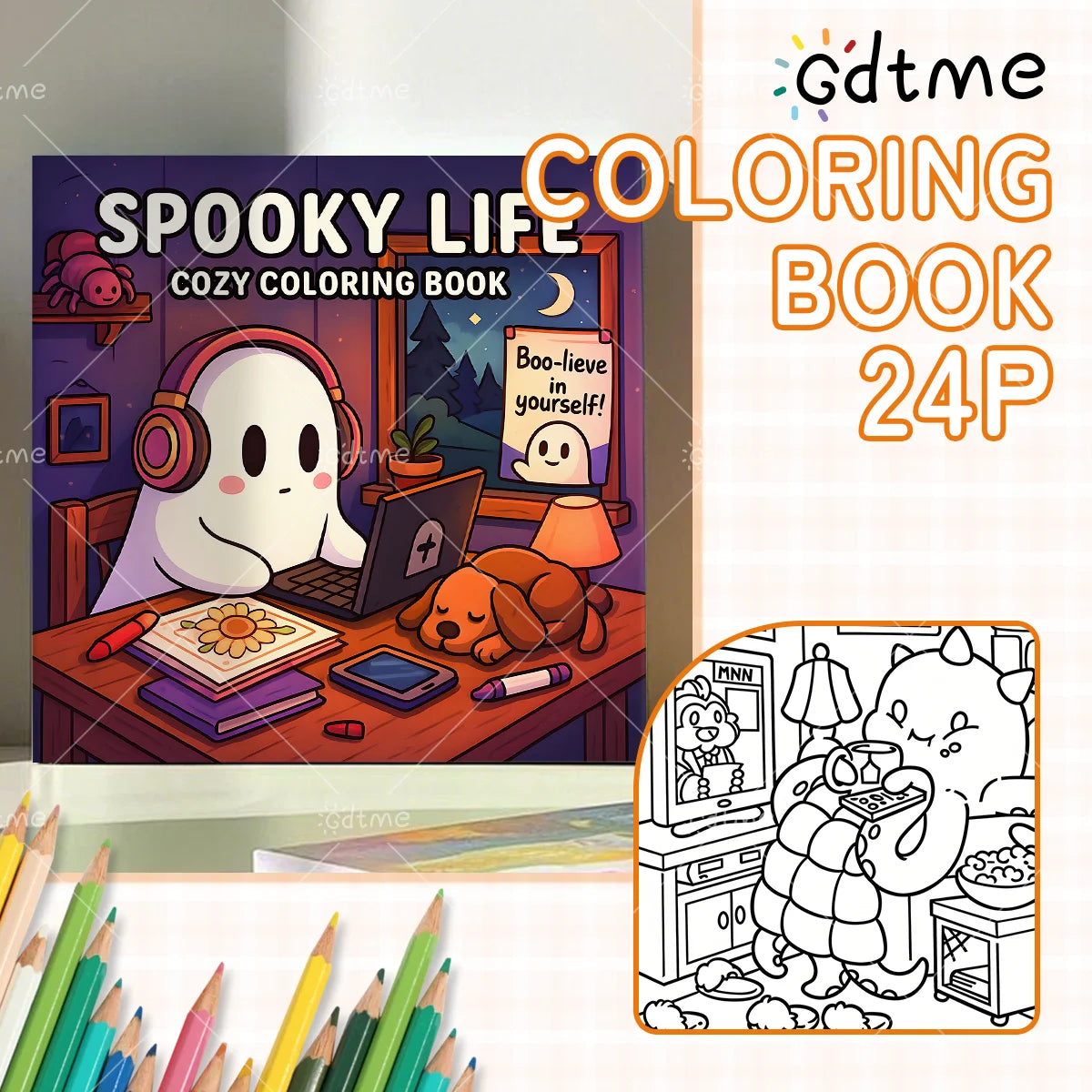Halloween Spooky Life Coloring Book