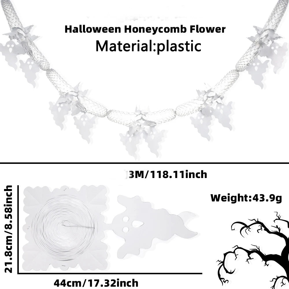 Halloween Party Paper Flag Banner