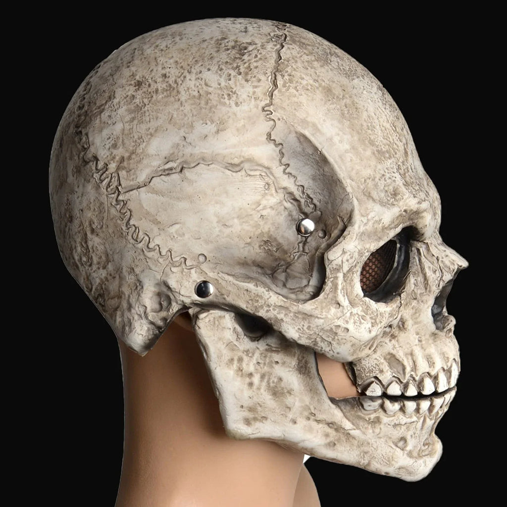 Movable Jaw Latex Skull Mask