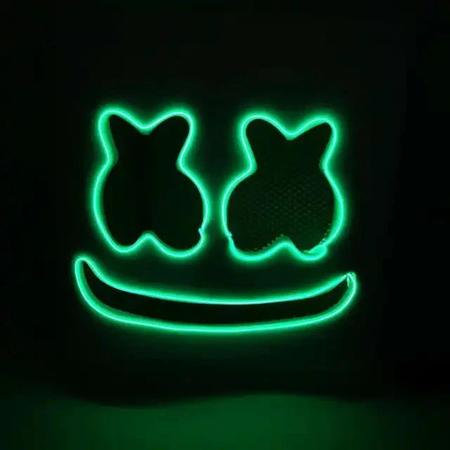 Halloween LED Light-Up Full Face Mask