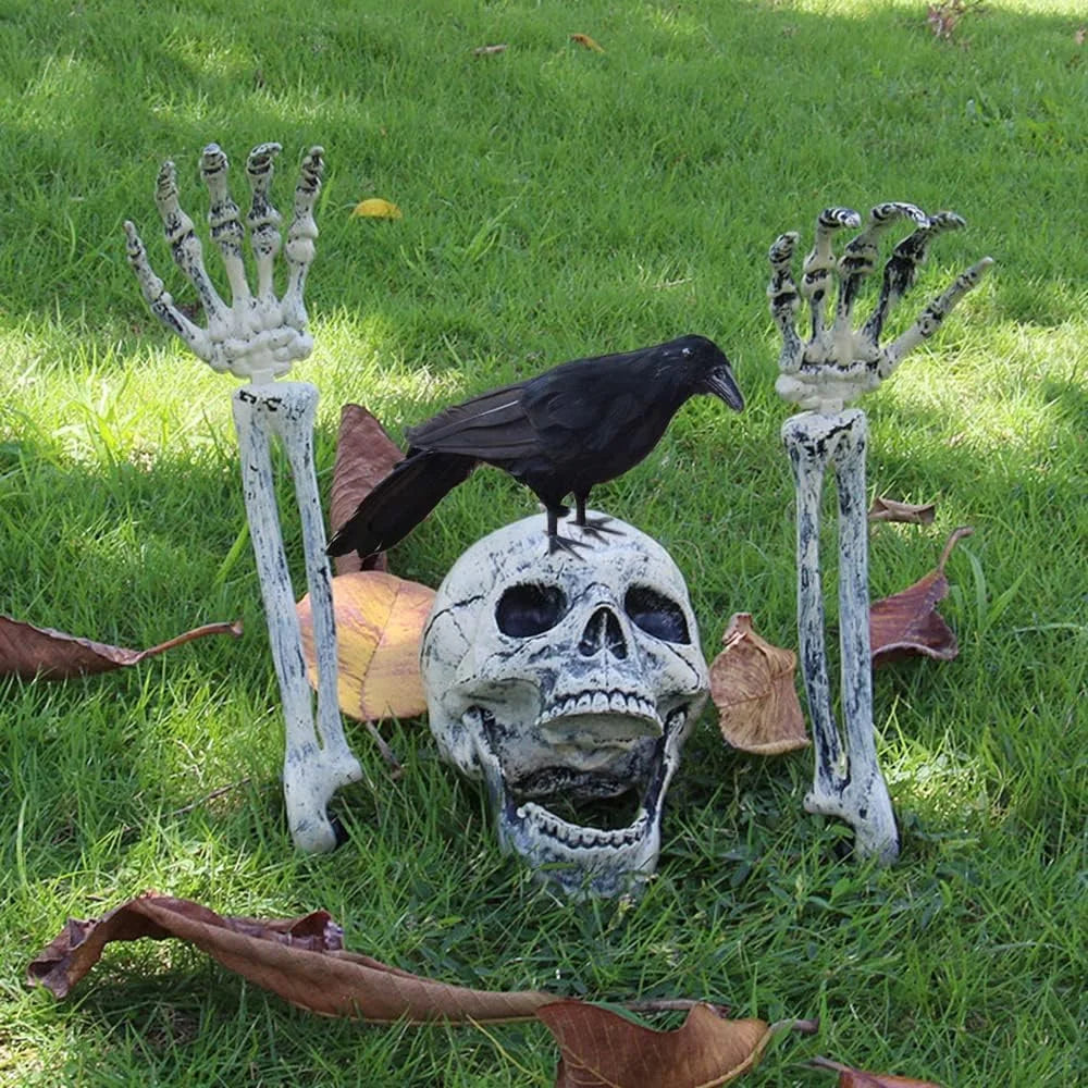 Halloween Skull & Skeleton Hand Decoration