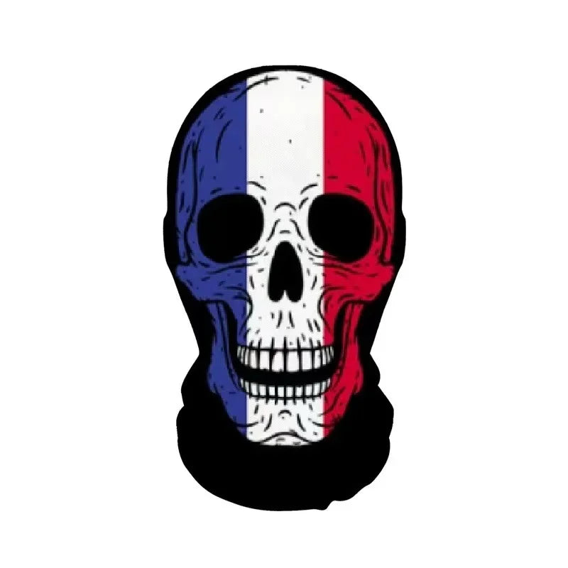 Halloween Skeleton Mesh Hood Mask