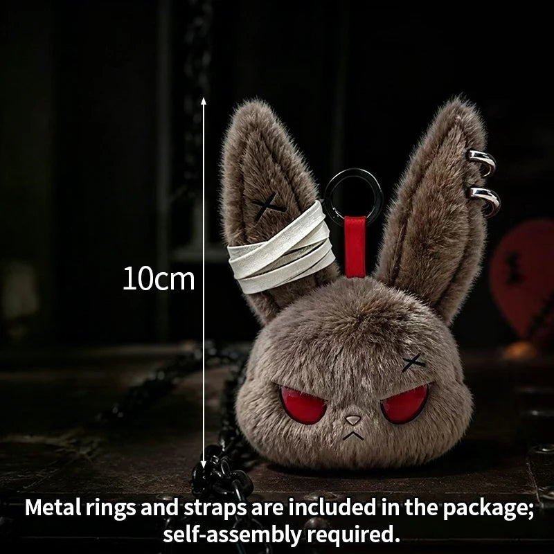 Gothic Horror Bunny Plush Keychain