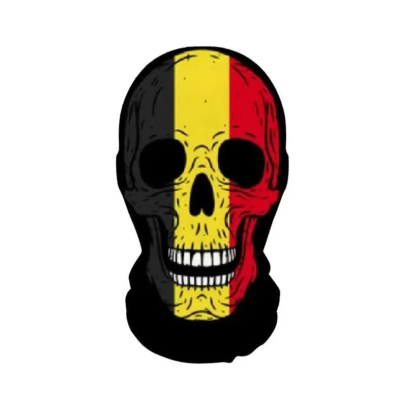 Halloween Skeleton Elastic Mesh Hood Mask