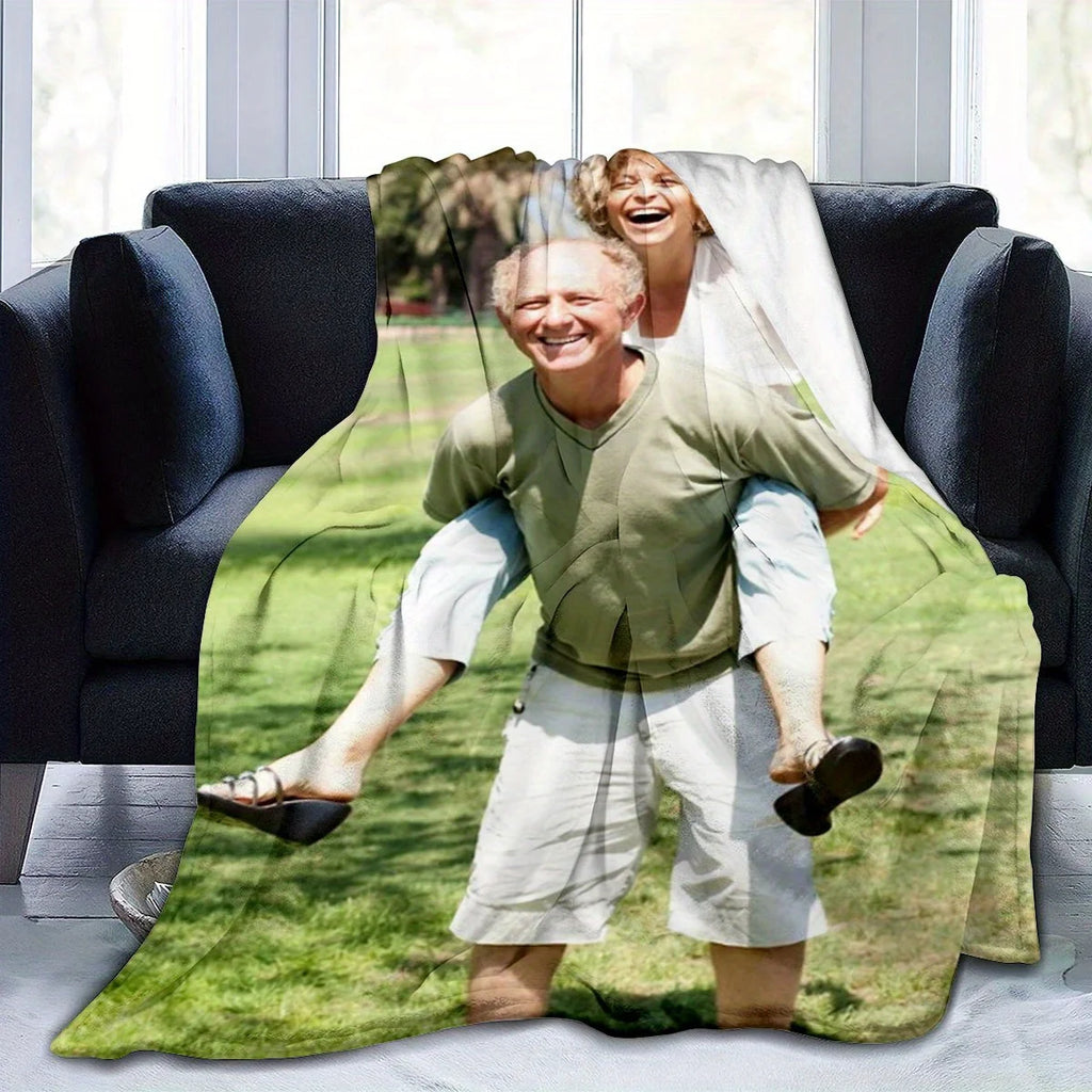 Custom Photo Flannel Blanket
