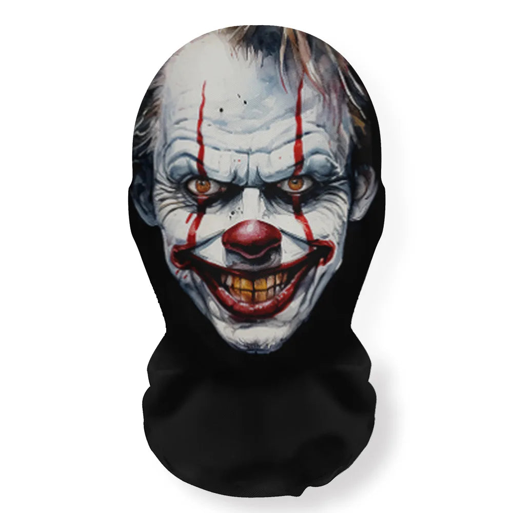 Halloween Skeleton Mesh Hood Mask