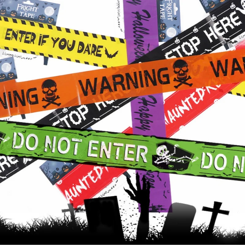 Halloween Warning Caution Tape