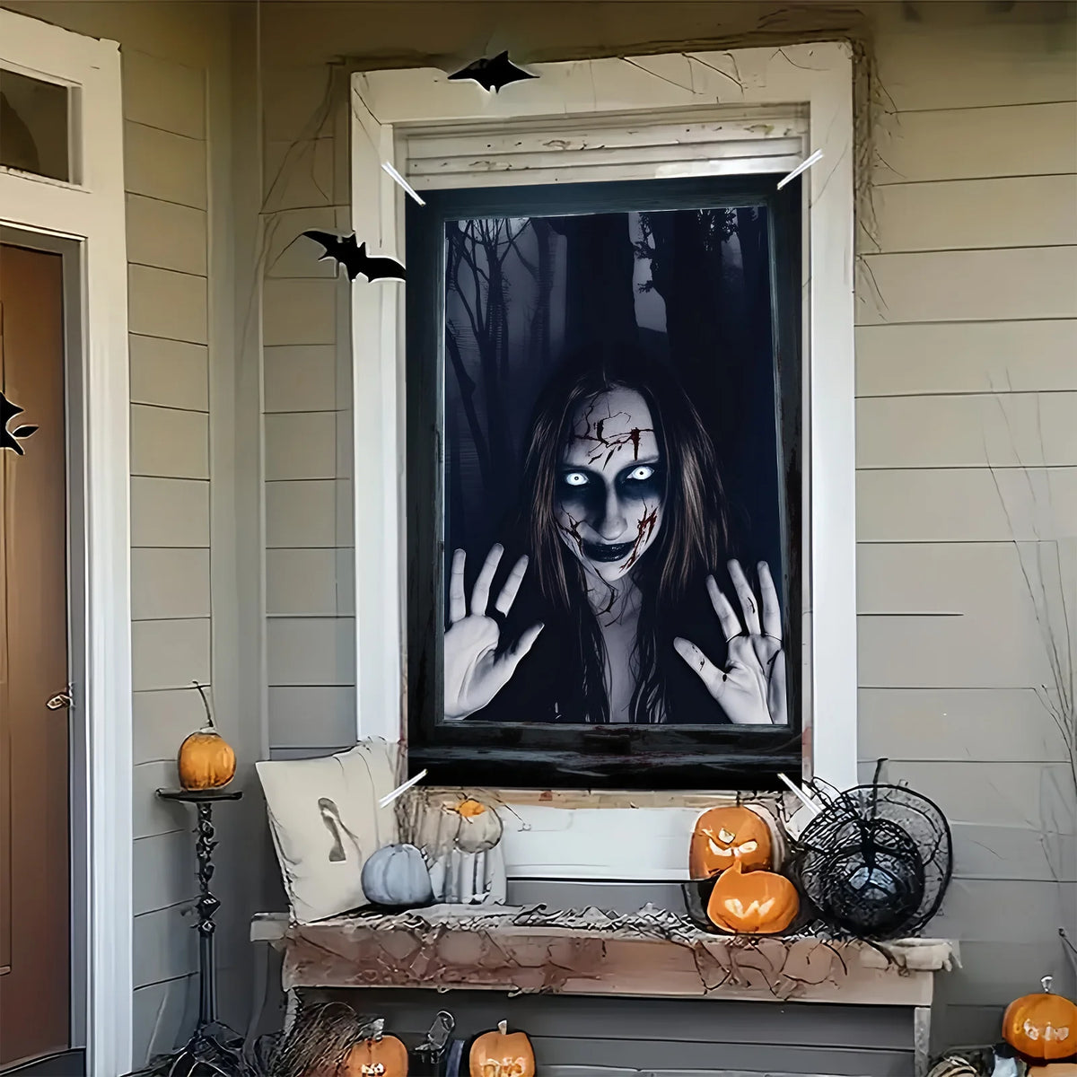 Halloween Forest Monster Window Decoration