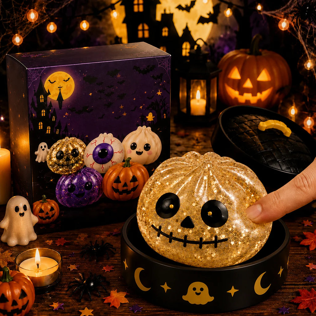 Halloween Ghost Dumpling Squishy Stress Toy