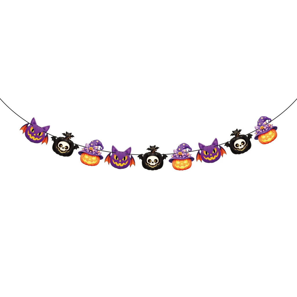 Halloween Party Paper Flag Banner