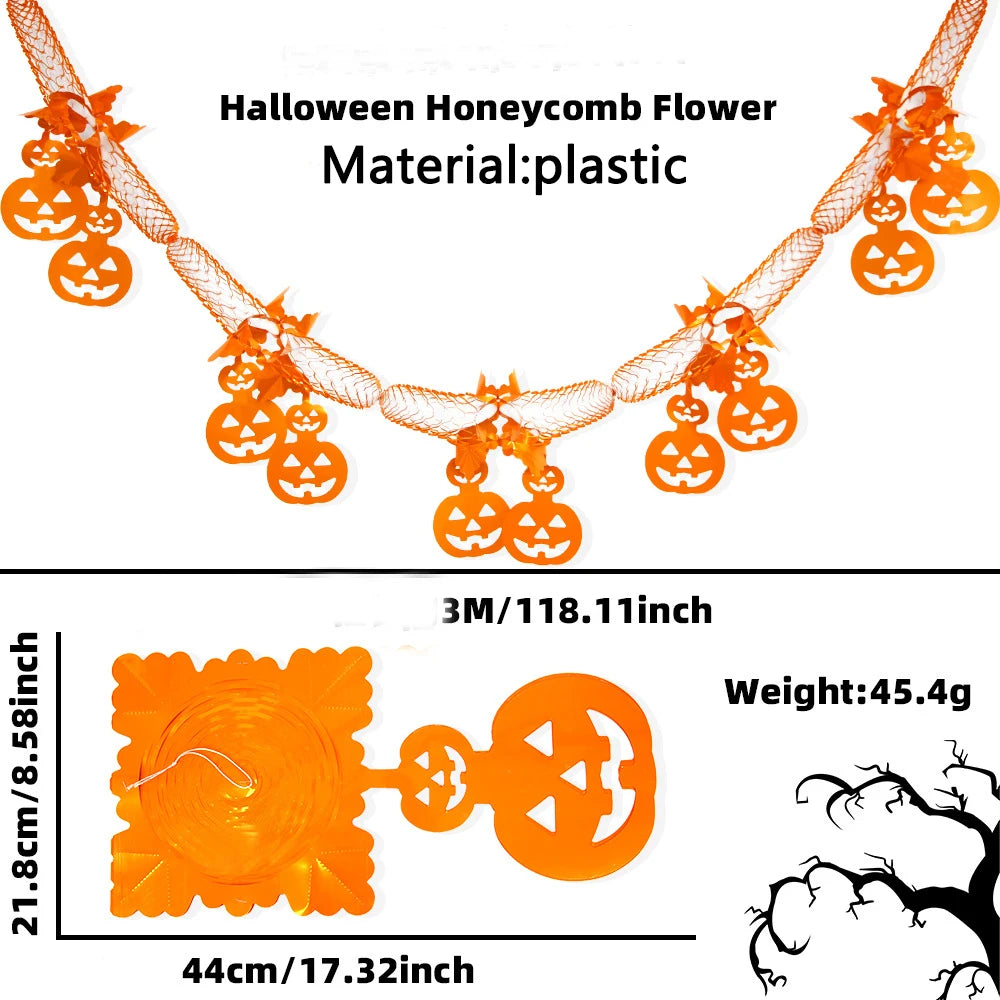 Halloween Party Paper Flag Banner