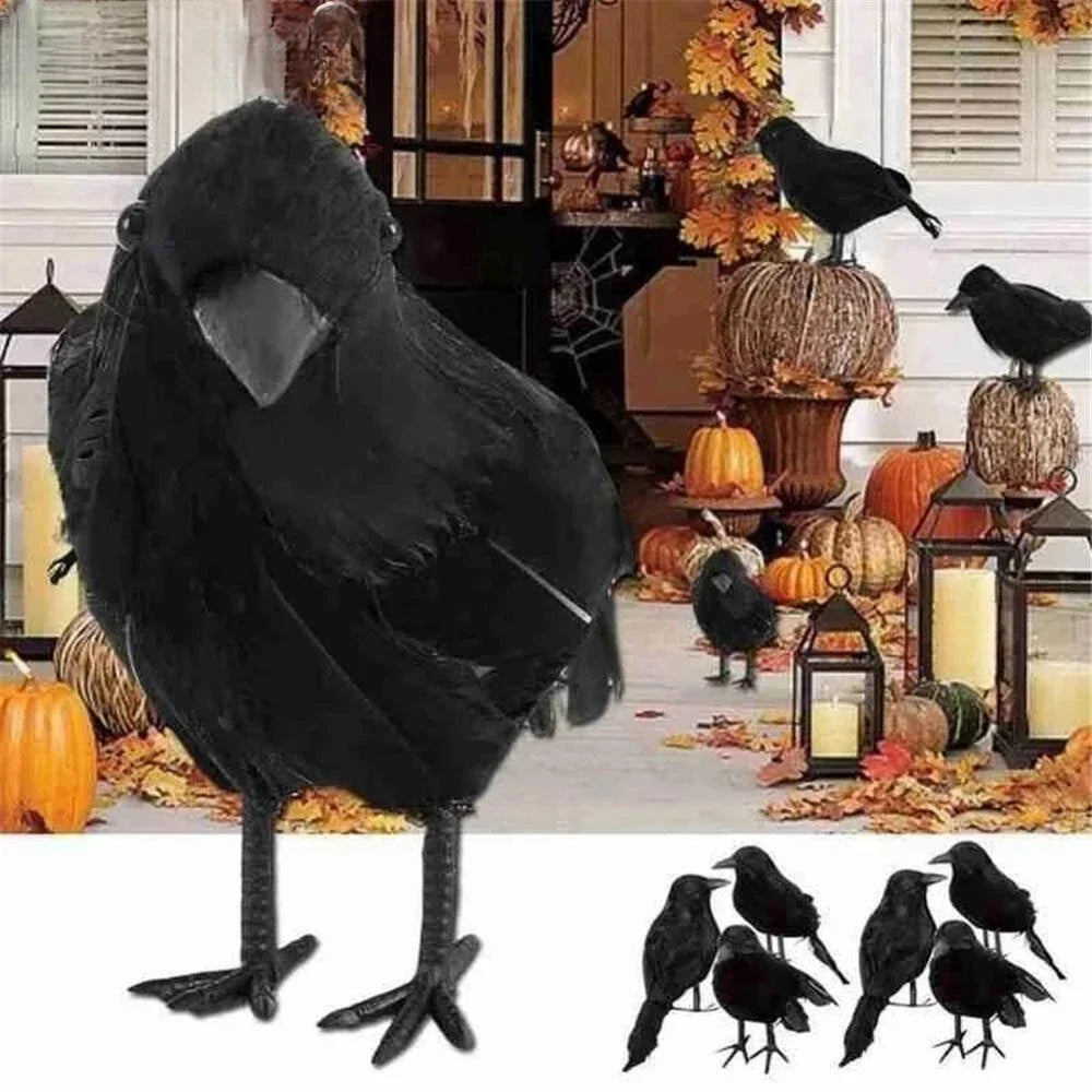 Halloween Black Crow Raven Decor