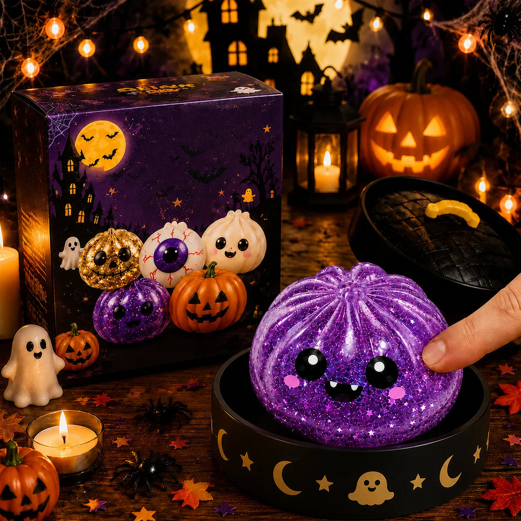 Halloween Ghost Dumpling Squishy Stress Toy