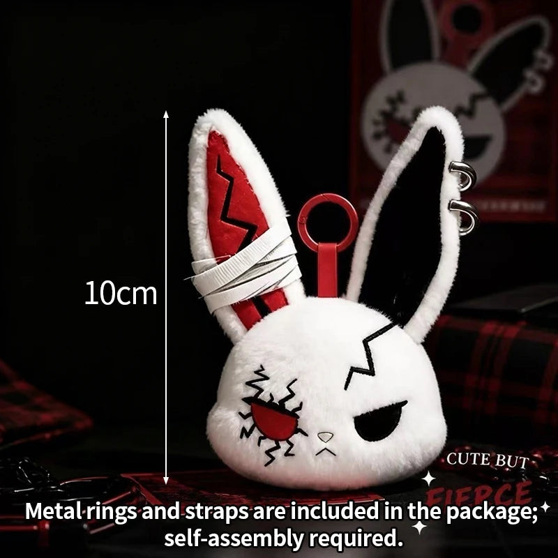 Gothic Horror Bunny Plush Keychain