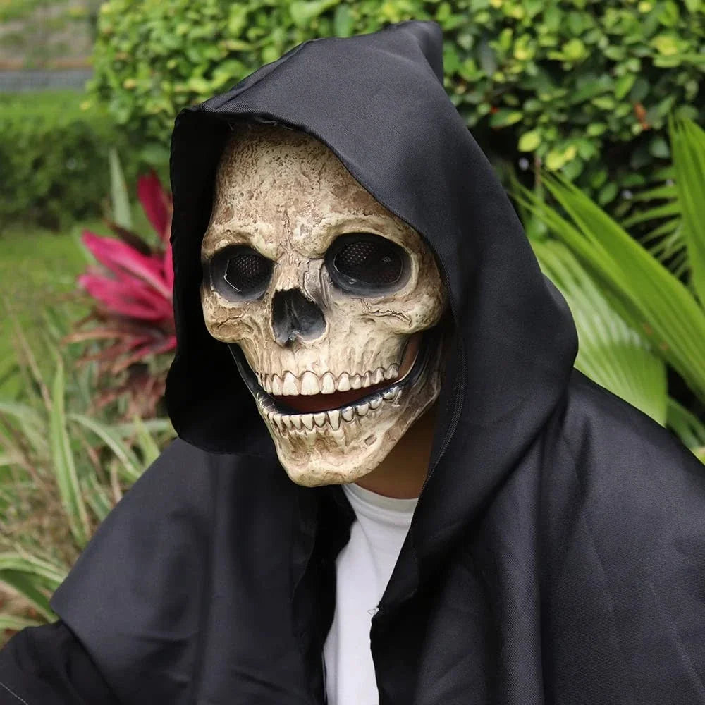 Movable Jaw Latex Skull Mask