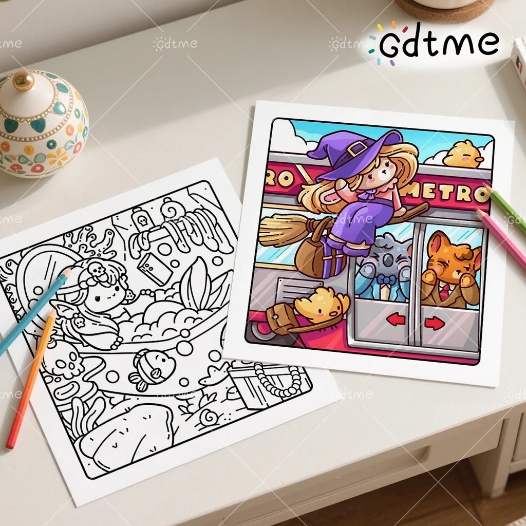 Halloween Spooky Life Coloring Book