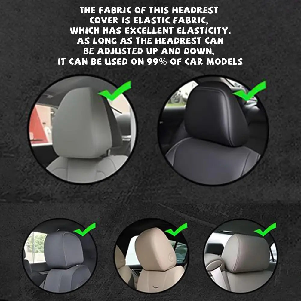 Halloween Creepy Face Car Headrest Covers