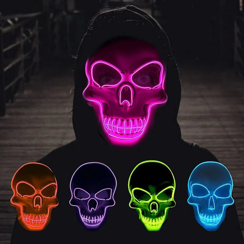 Halloween LED Luminous Skull Mask