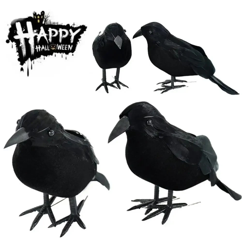 Halloween Black Crow Raven Decor