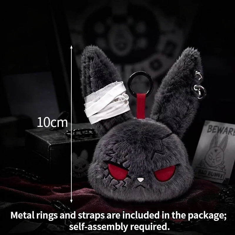 Gothic Horror Bunny Plush Keychain